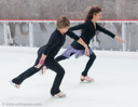 Eislaufen mit Eislauflegenden am Rockefeller Center in New York Dorothy Hamill und Tai Babilonia