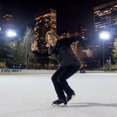 Norbert Schramm skating in New York